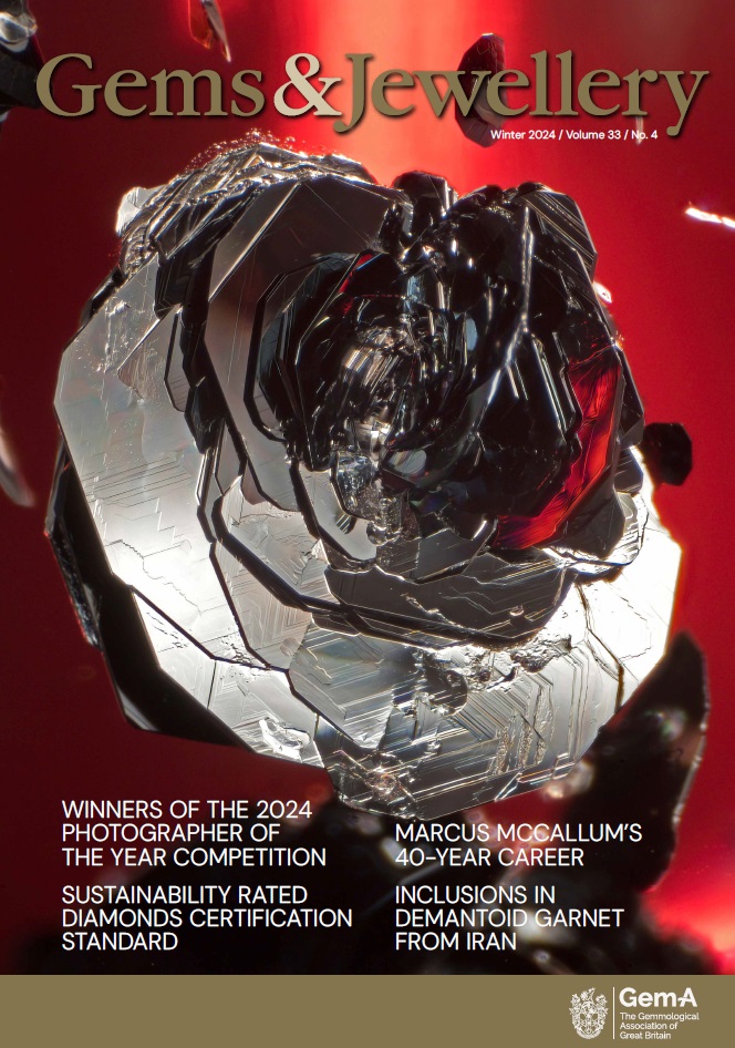 Cover of Gems and Jewellery magazine, Winter 2024 edition